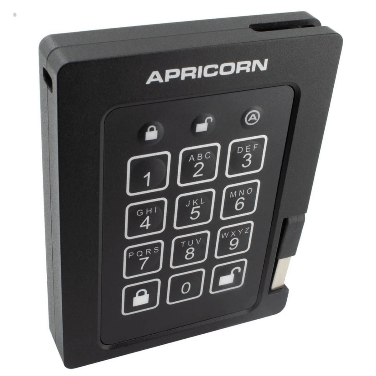 apricorn padlock beveiligde ssd 480gb