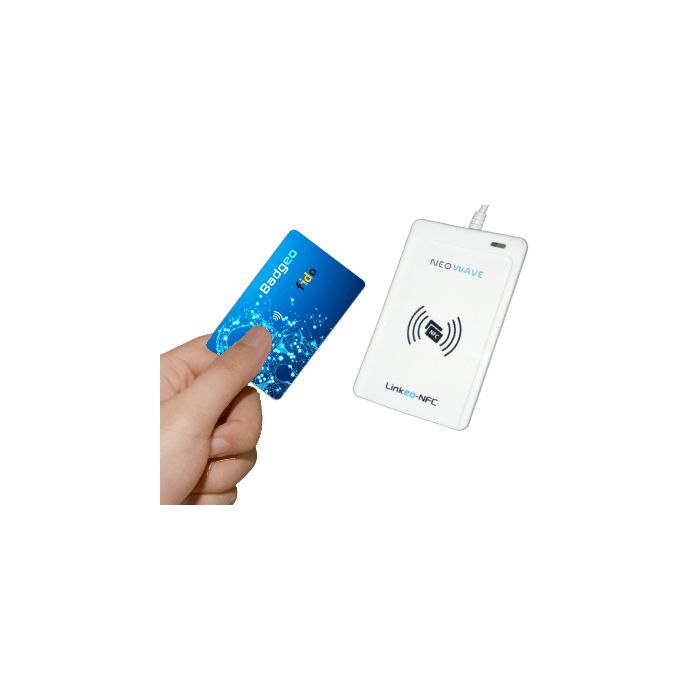 badgeo nfc smart card contactloos voor fido2 en fido u2f