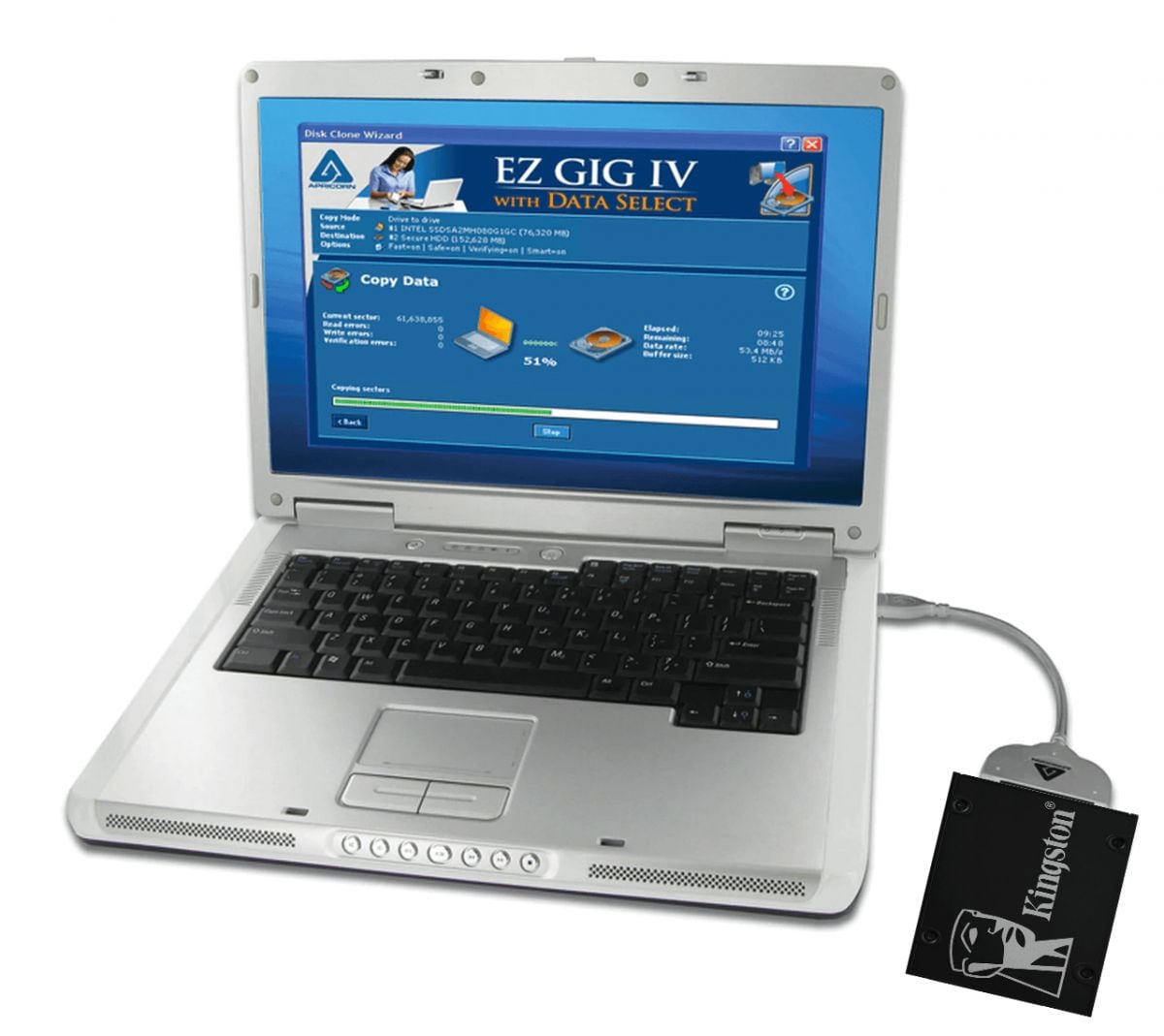 Rationel blik pop Clone PC upgrade kit - SATA - USB wire with 2.5“ SATA SSD
