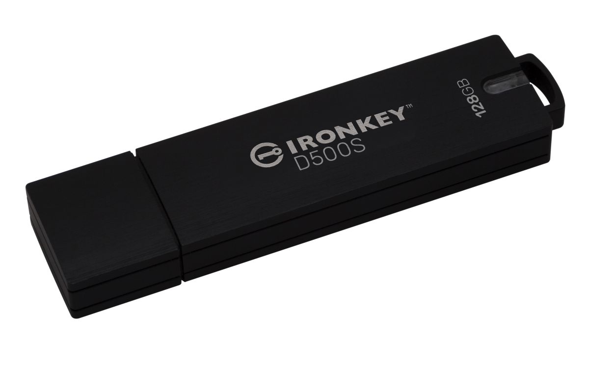 ironkey d500s 128gb usbstick with password
