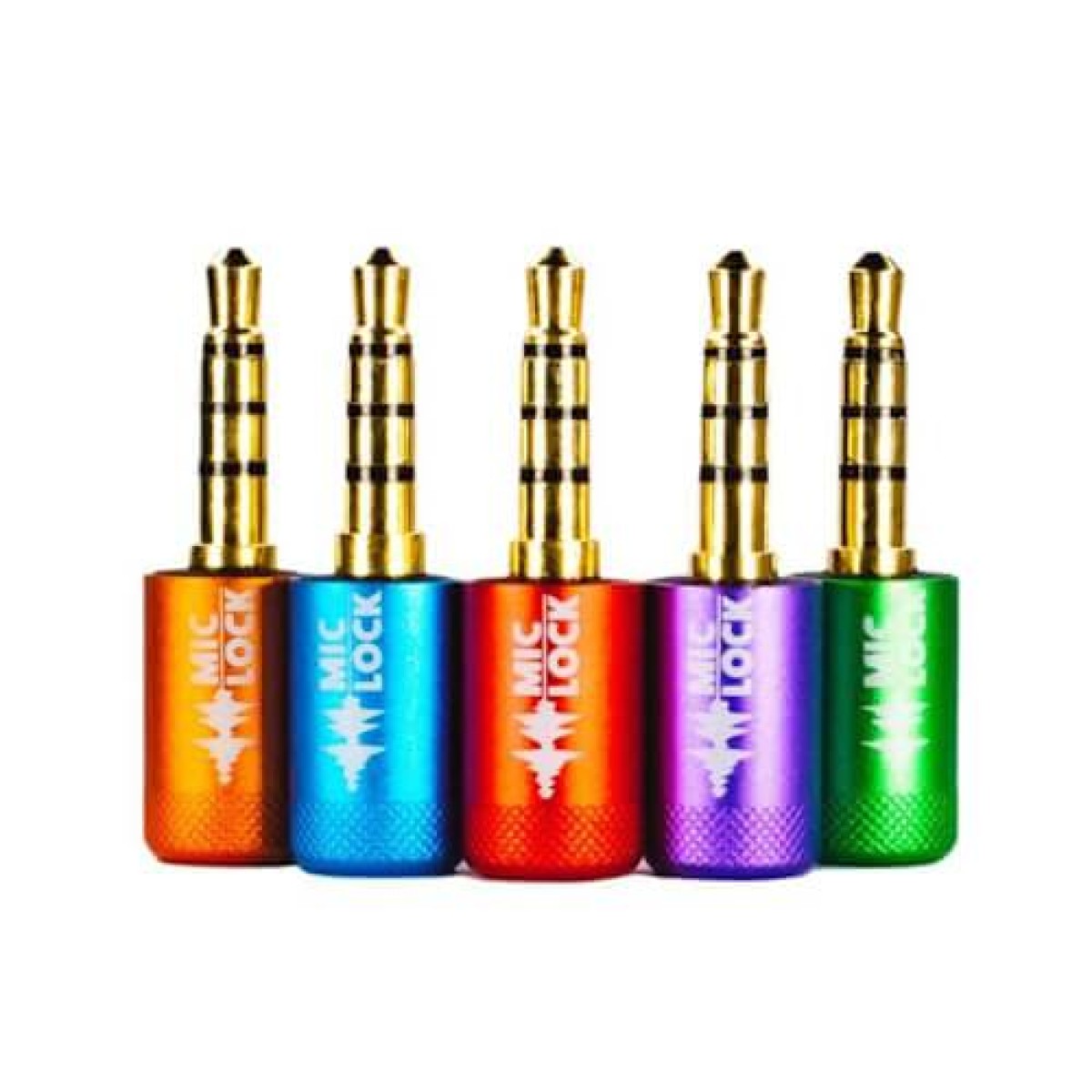 Mic-Lock 3.5mm Multi Colors Microfoon Blocker 5-Pack Mic-Lock 3.5mm Multi Colors Microfoon Blocker 5-Pack