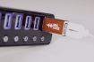 Mic-Lock USB-A to USB-A Secure Charger - Rood