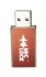 Mic-Lock USB-A to USB-A Secure Charger - Rood