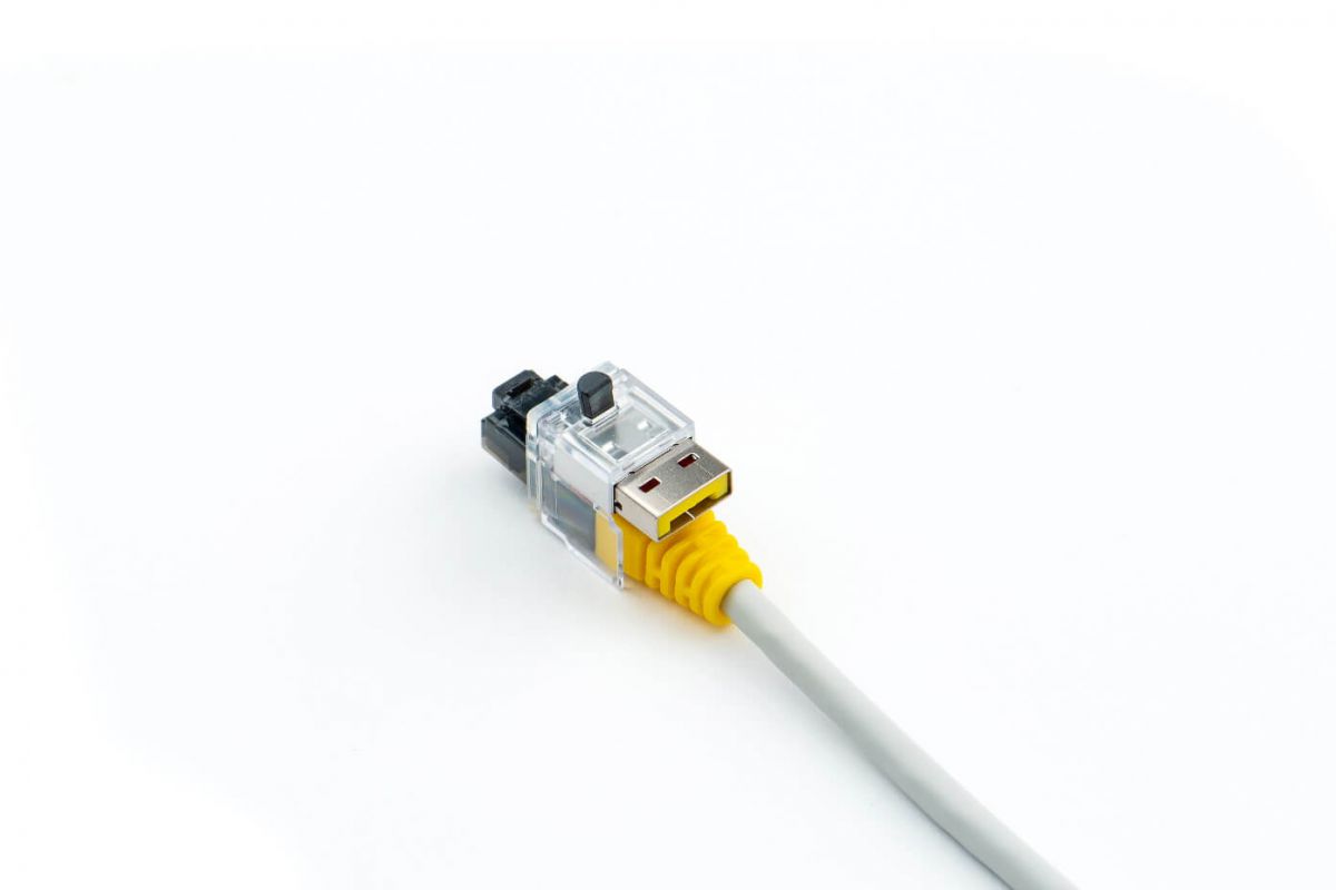 smart keeper essential lan cable lock geel 12